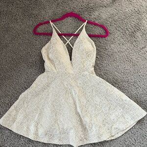 Windsor Ivory Lace Mini Dress